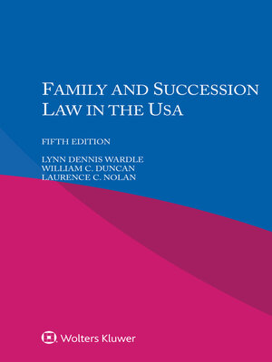 cover image of Family and Succession Law in the USA